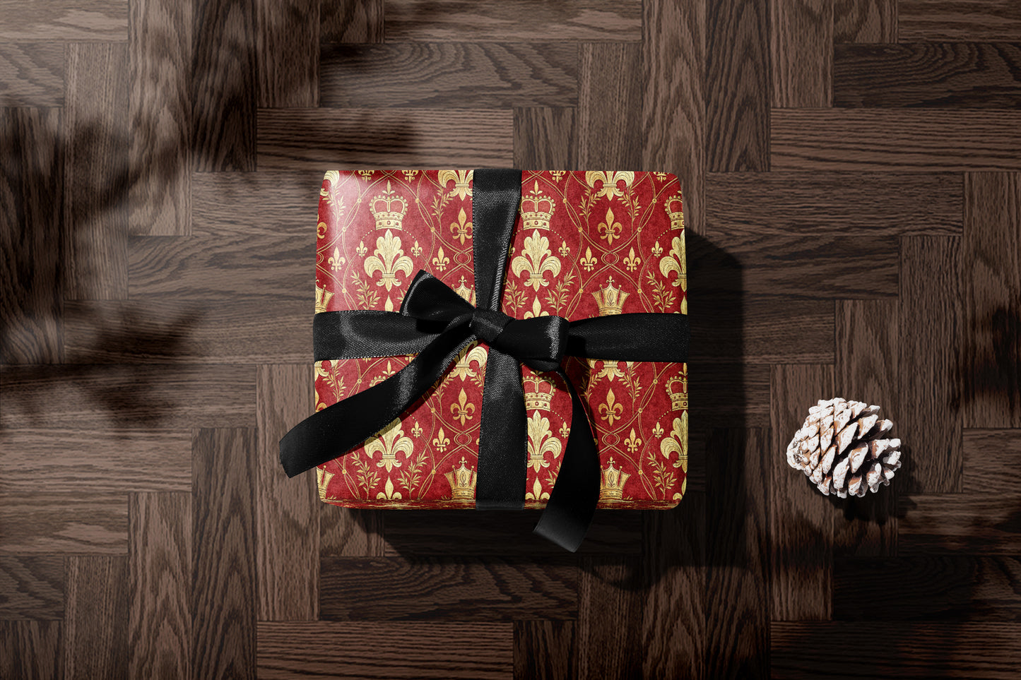 Red and Gold Aristocrat Wrapping Paper