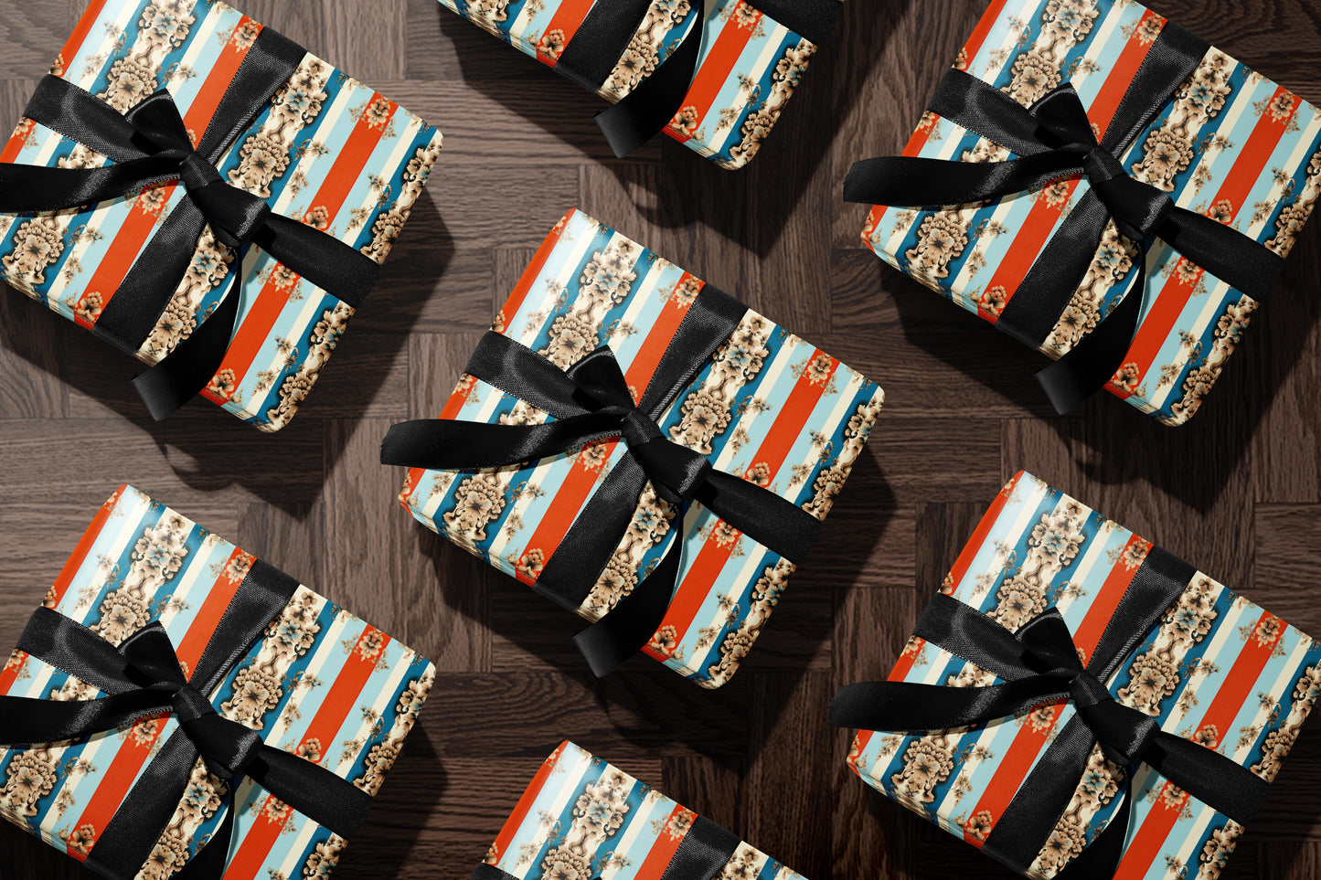 Ornate Baroque Pattern Wrapping Paper