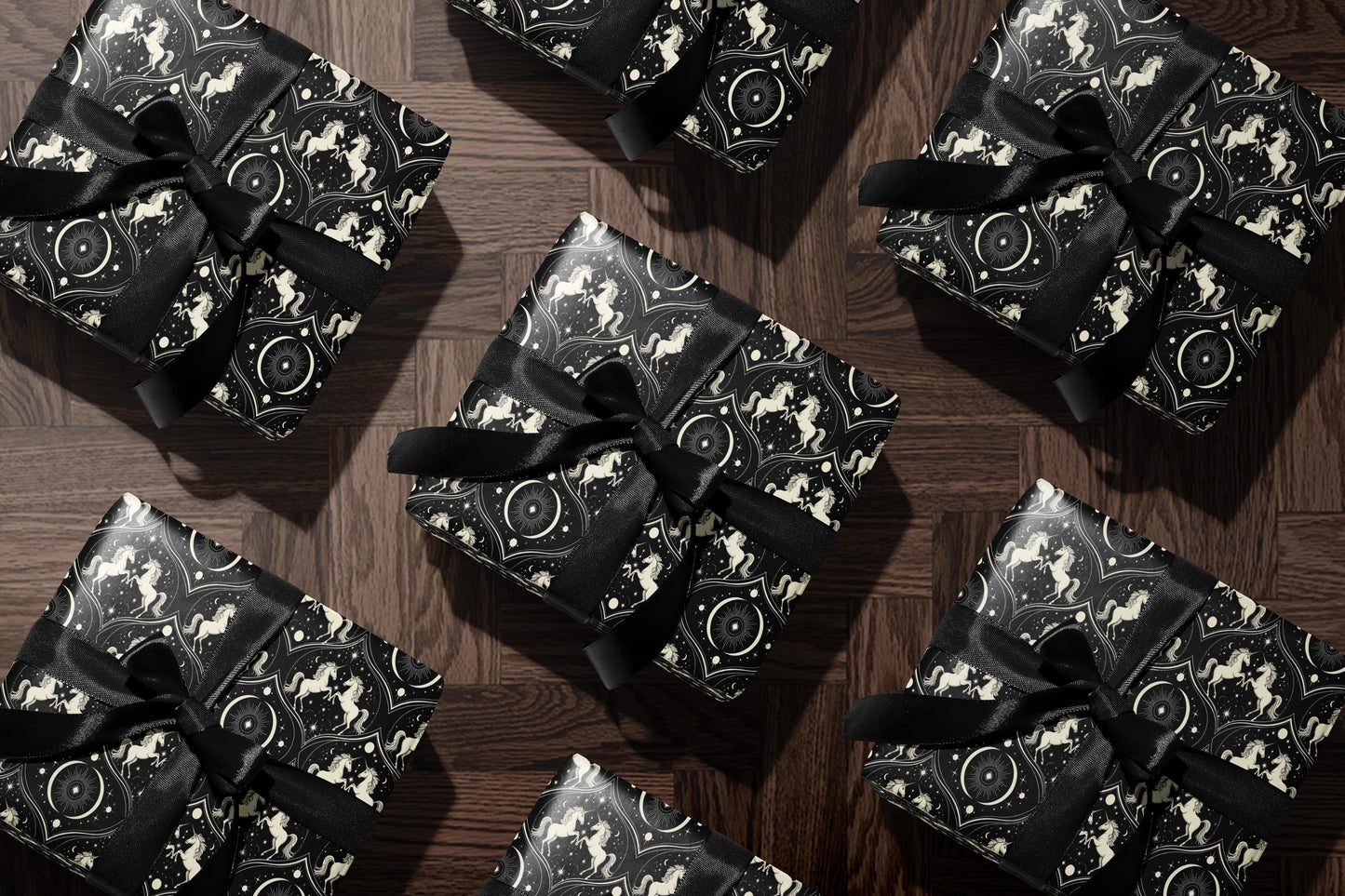 Celestial Unicorn Constellation Wrapping Paper