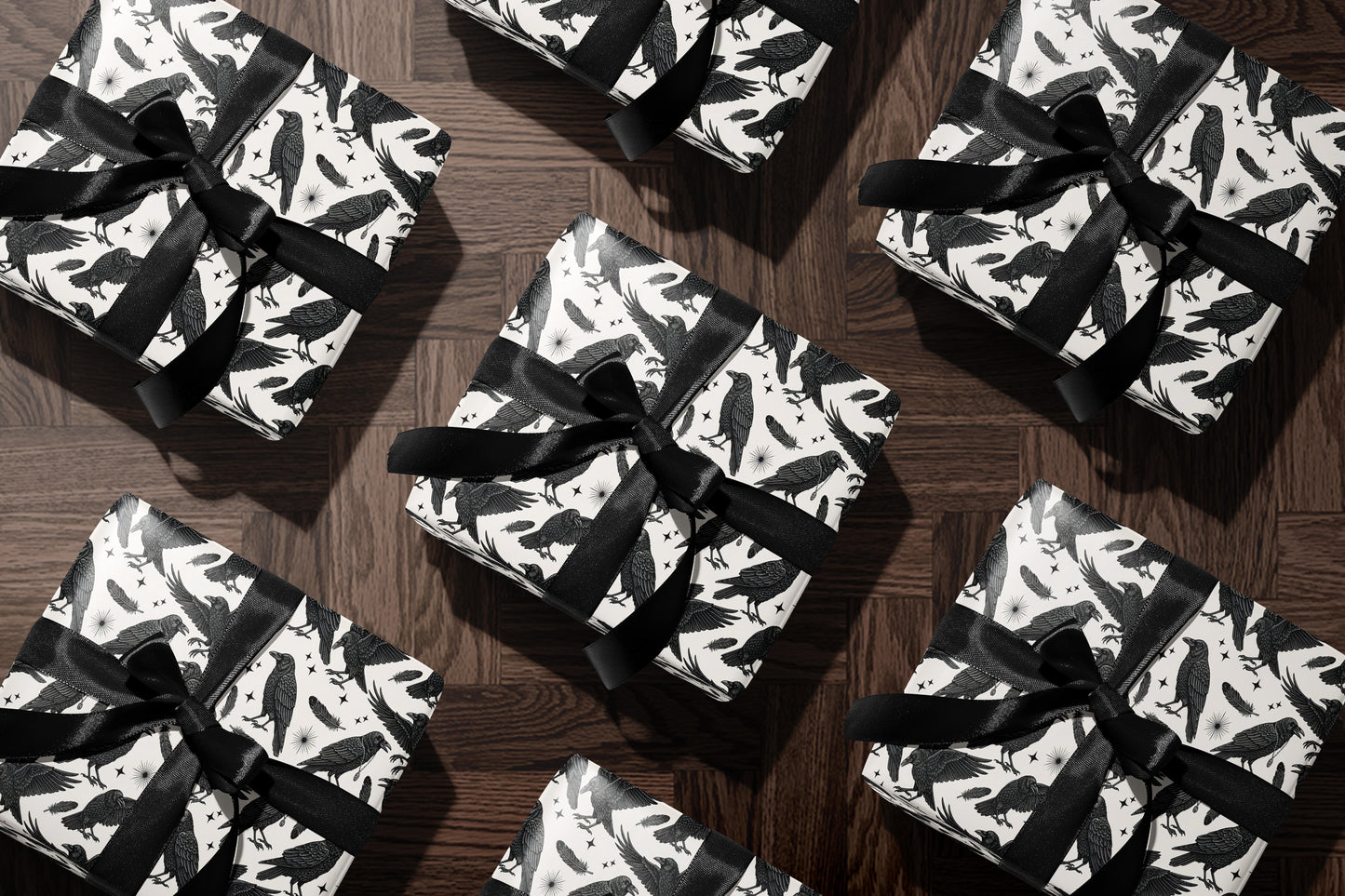 Crows Birds Pattern Wrapping Paper