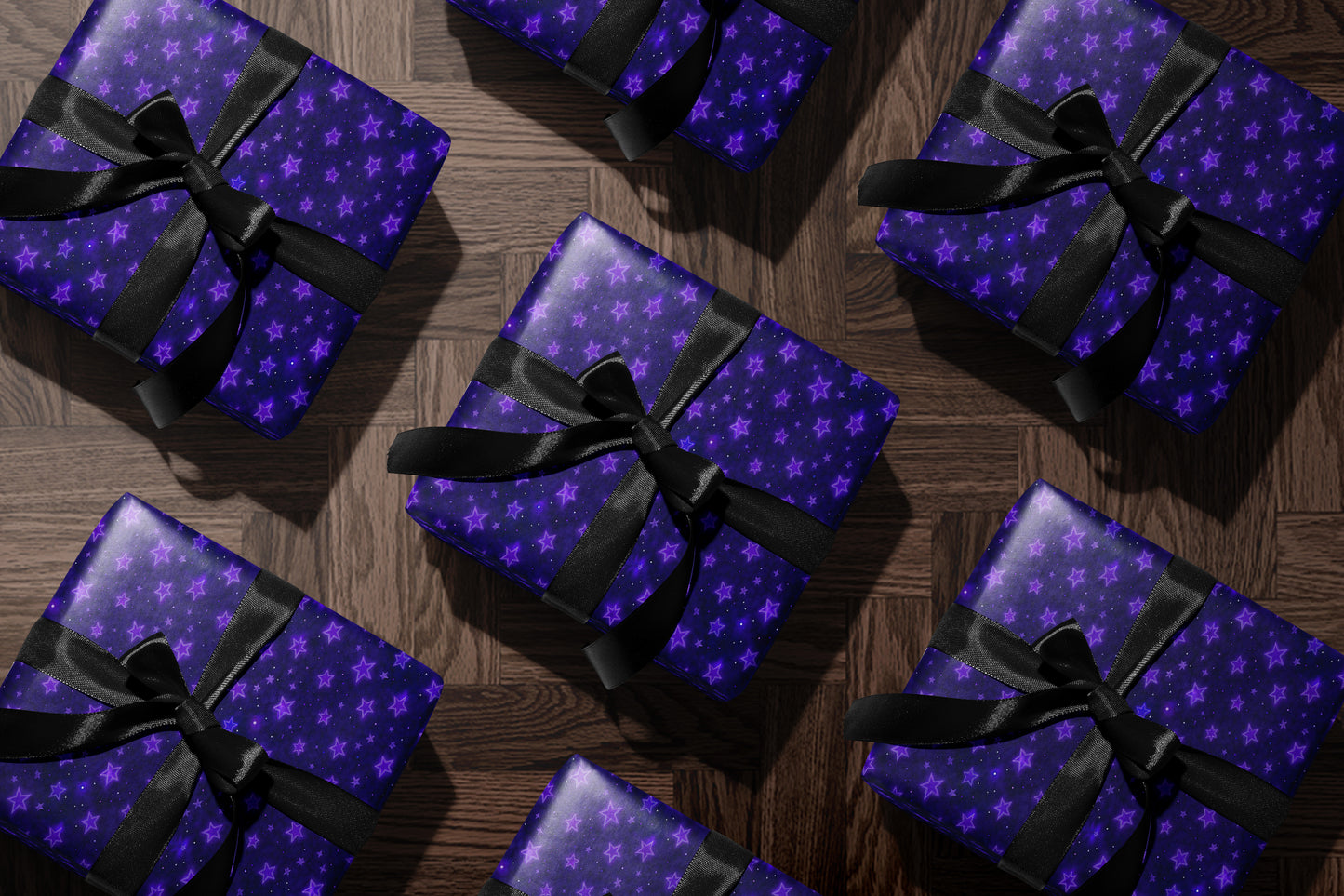 Dark Cosmic Sky Wrapping Paper