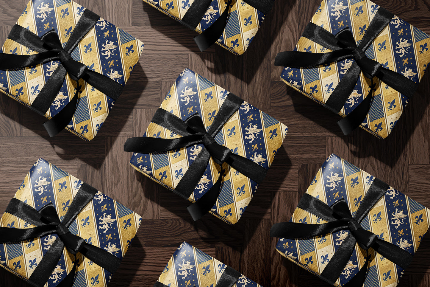 Fleur-de-Lis Medieval Wrapping Paper