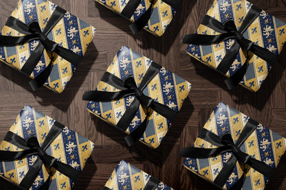 Fleur-de-Lis Medieval Wrapping Paper
