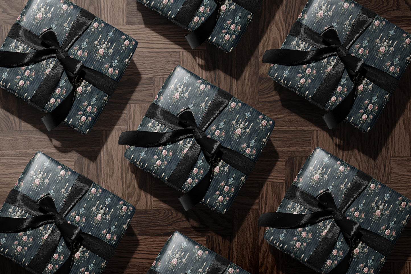 Regal Chandelier Pattern Wrapping Paper