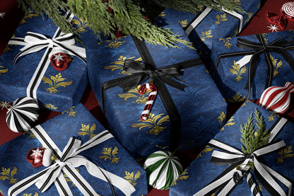 Golden Fleur De Lis Pattern Wrapping Paper