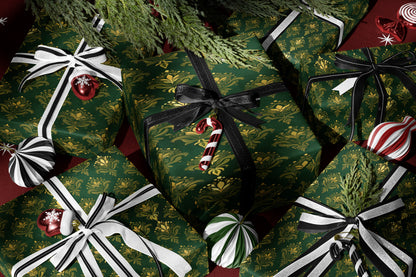 Vintage Gold Baroque Wrapping Paper