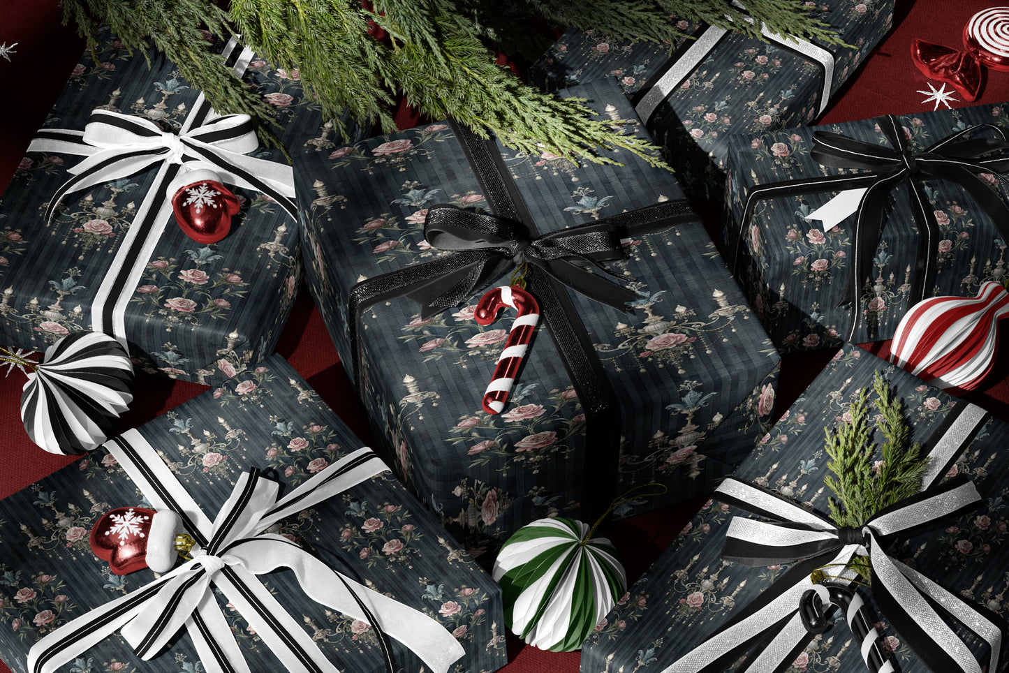 Regal Chandelier Pattern Wrapping Paper