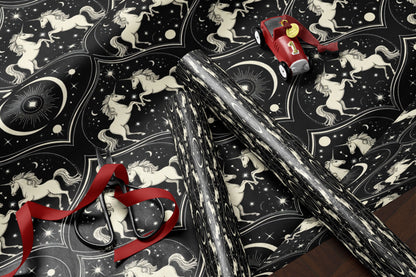 Celestial Unicorn Constellation Wrapping Paper