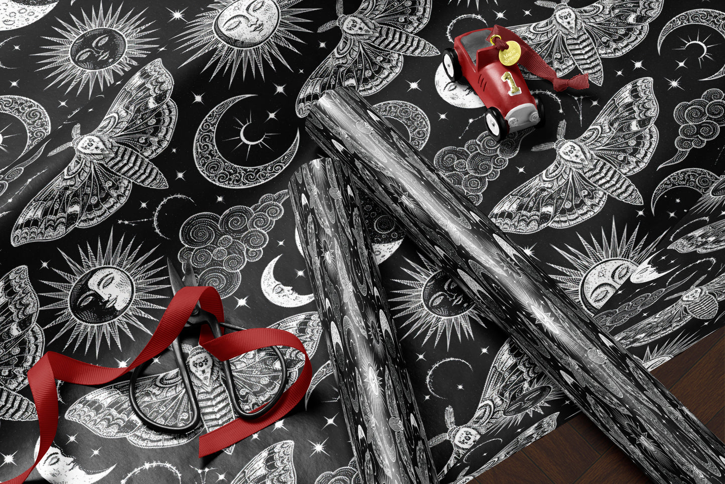 Lunar Moth Wrapping Paper