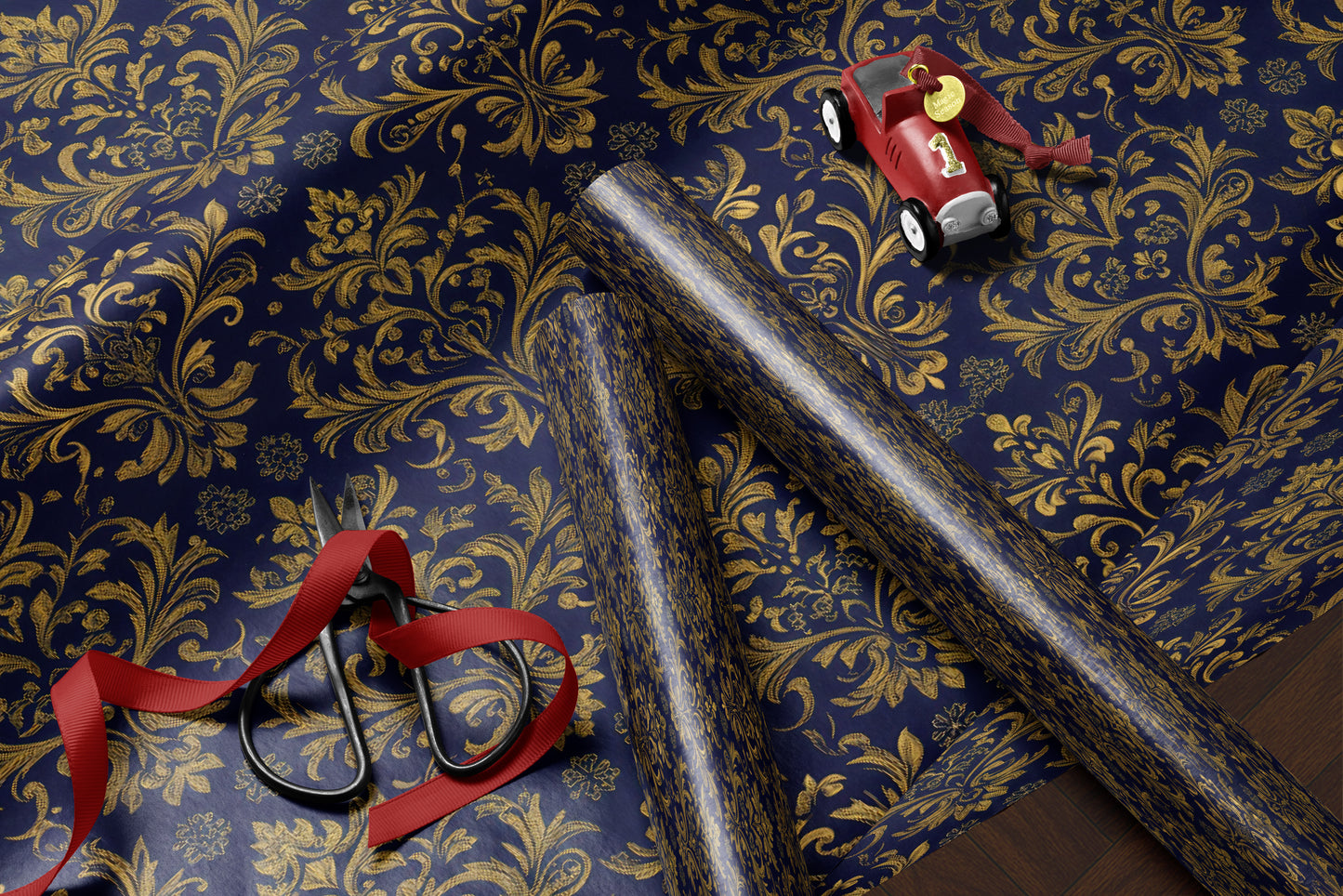Luxury Baroque Ornament Wrapping Paper