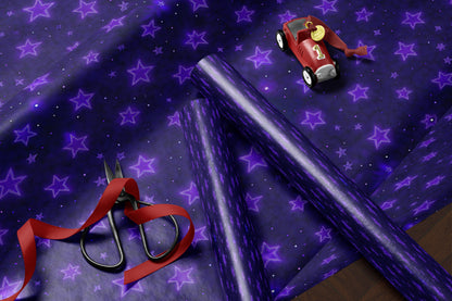 Dark Cosmic Sky Wrapping Paper