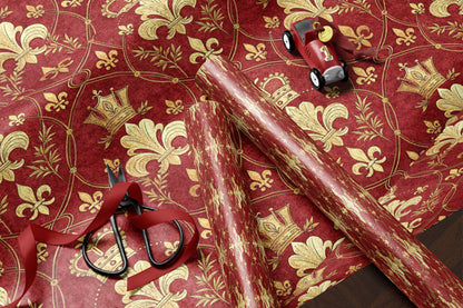 Red and Gold Aristocrat Wrapping Paper
