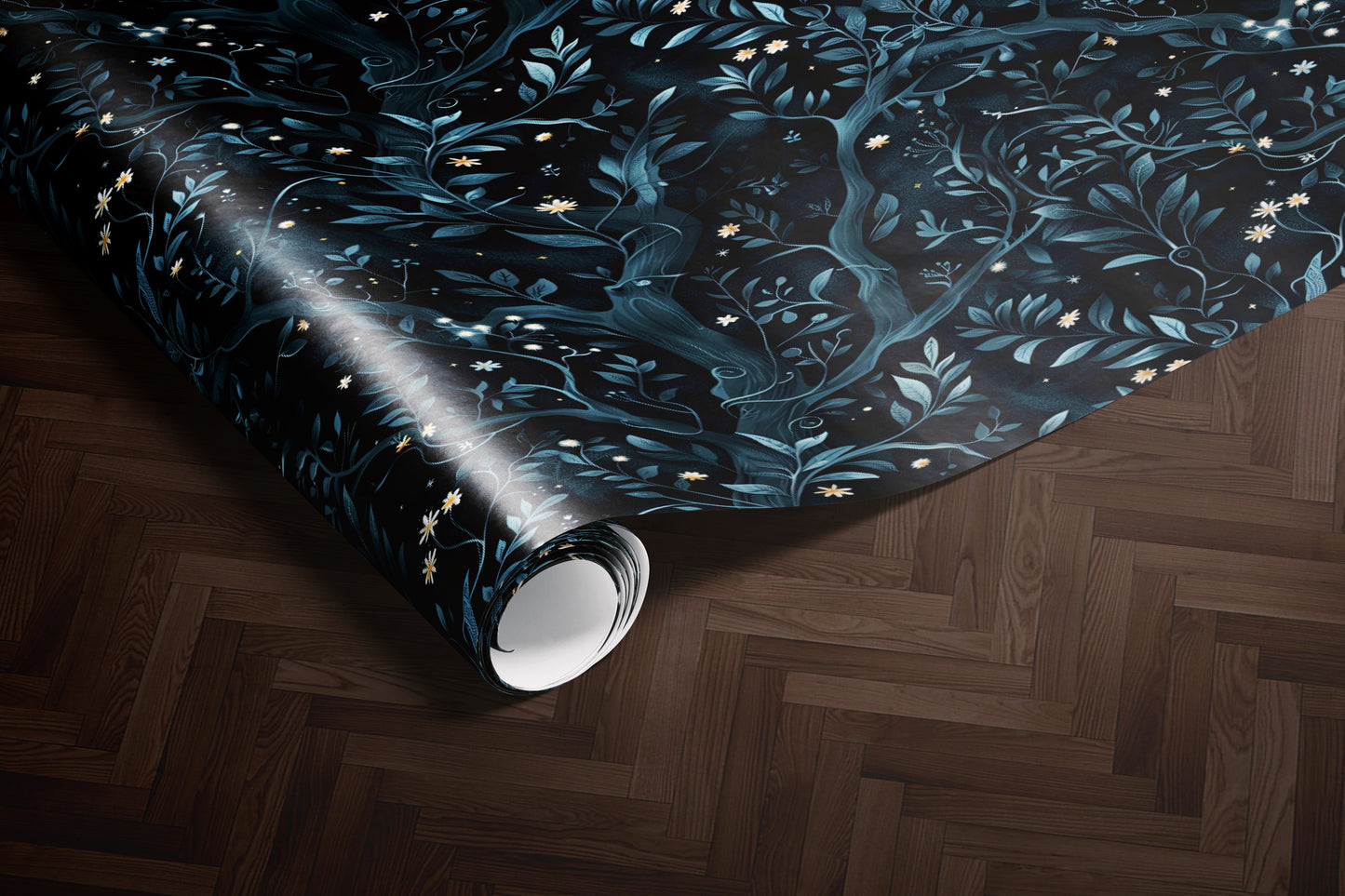 Twilight Botanical Wrapping Paper