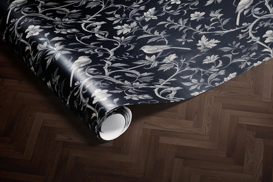 Midnight Floral Wrapping Paper