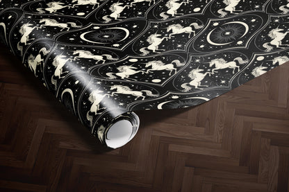 Celestial Unicorn Constellation Wrapping Paper