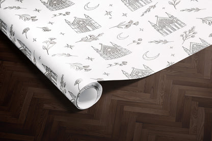 Moonlit Cathedral Wrapping Paper