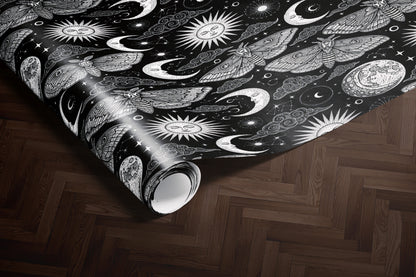 Mystic Moon Phases Wrapping Paper
