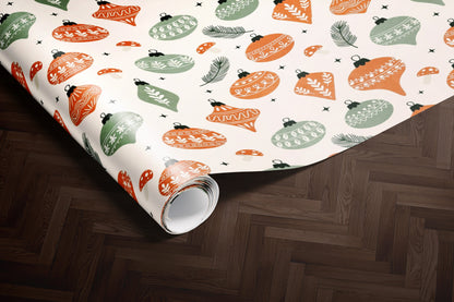 Retro Holiday Wrapping Paper