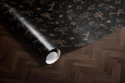 Witchy Star Pattern Wrapping Paper