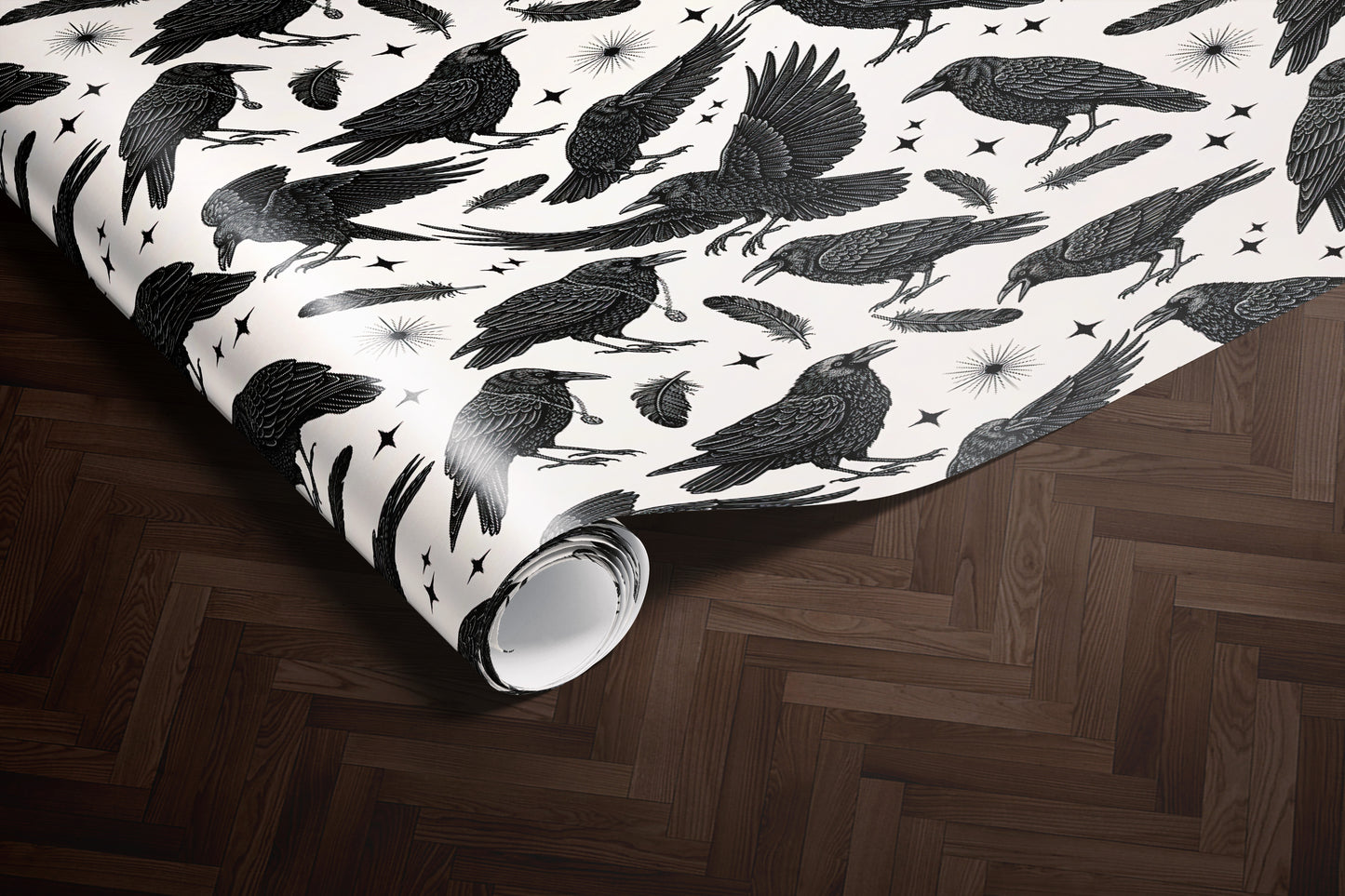 Crows Birds Pattern Wrapping Paper