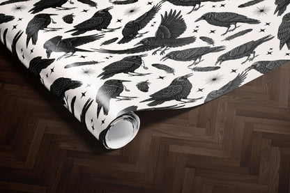 Crows Birds Pattern Wrapping Paper