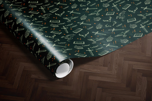 Fireheart Throne of Glass Wrapping Paper - MagicMerchEmporium