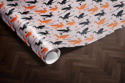 BookTok Dragon Wrapping Paper - MagicMerchEmporium
