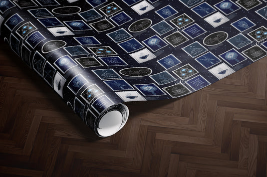 To the Stars Who Listen Stamps Wrapping Paper - MagicMerchEmporium