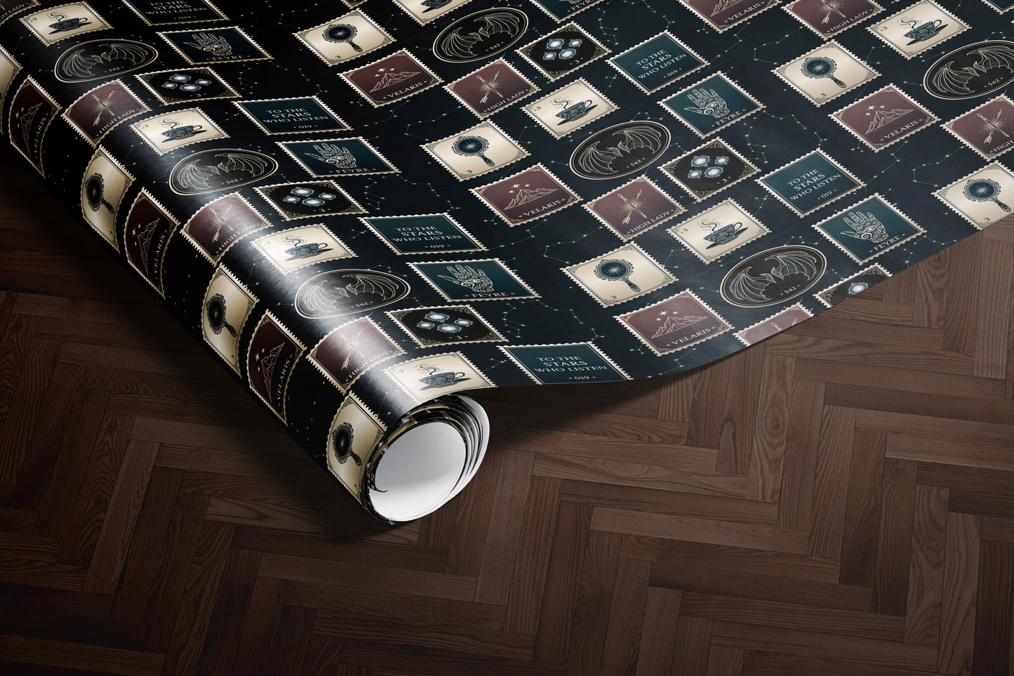 Feyre Stamps Wrapping Paper - MagicMerchEmporium
