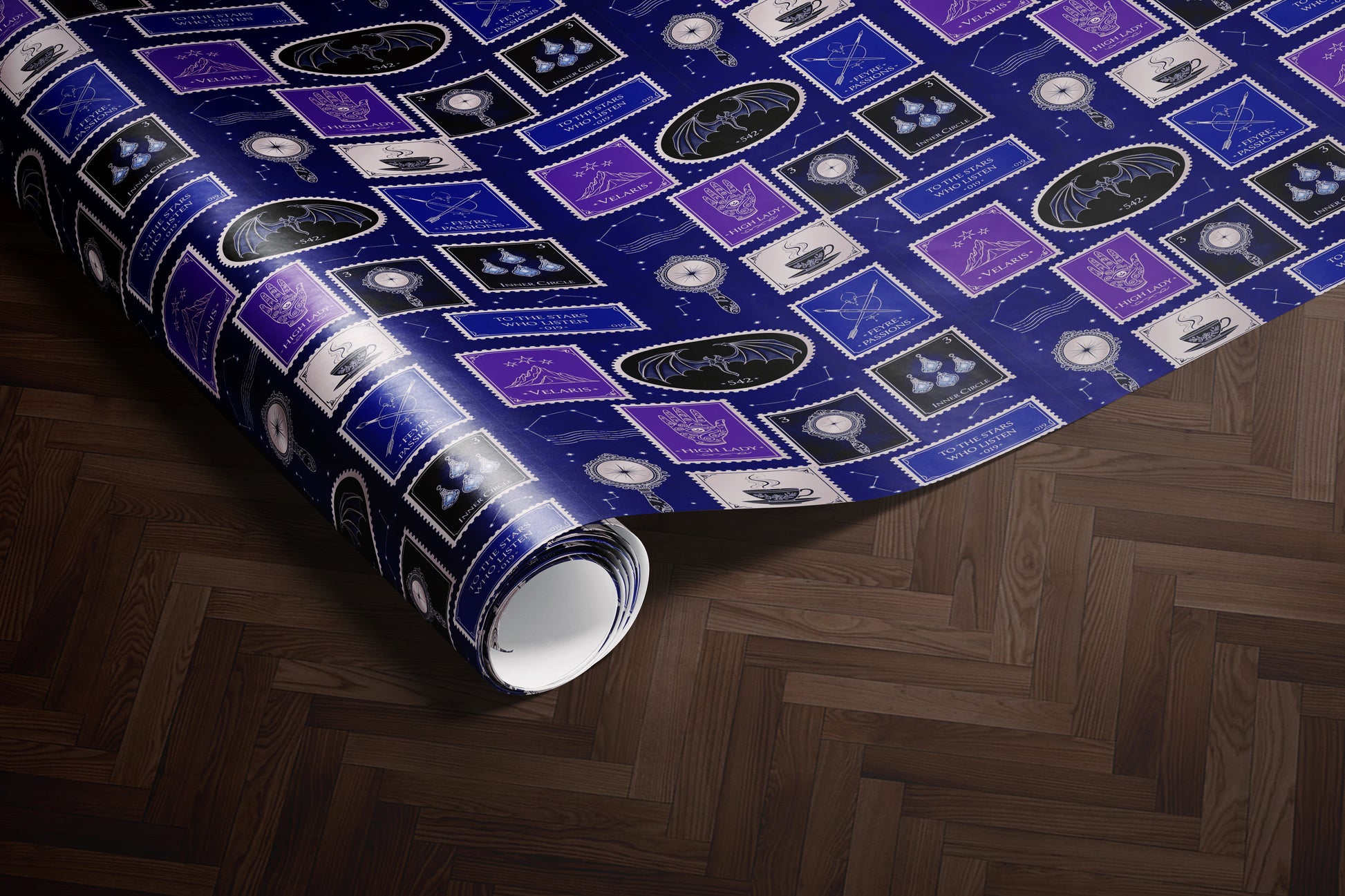 Velaris Stamp Wrapping Paper - MagicMerchEmporium