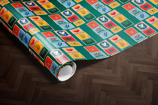 TOG inspired colorful stamp Wrapping Paper - MagicMerchEmporium