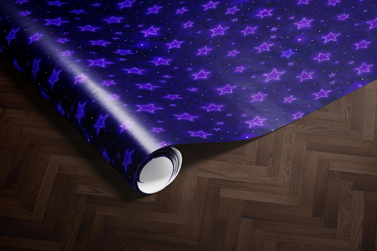 Dark Cosmic Sky Wrapping Paper