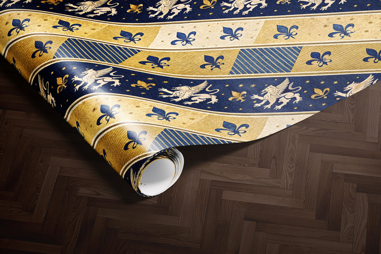 Fleur-de-Lis Medieval Wrapping Paper