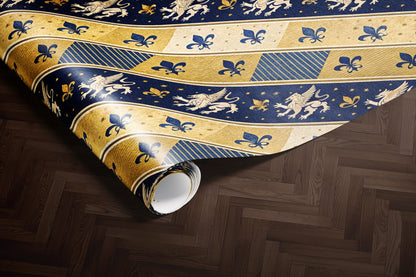 Fleur-de-Lis Medieval Wrapping Paper