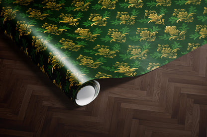 Luxury Emerald Baroque Wrapping Paper