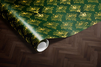 Vintage Gold Baroque Wrapping Paper