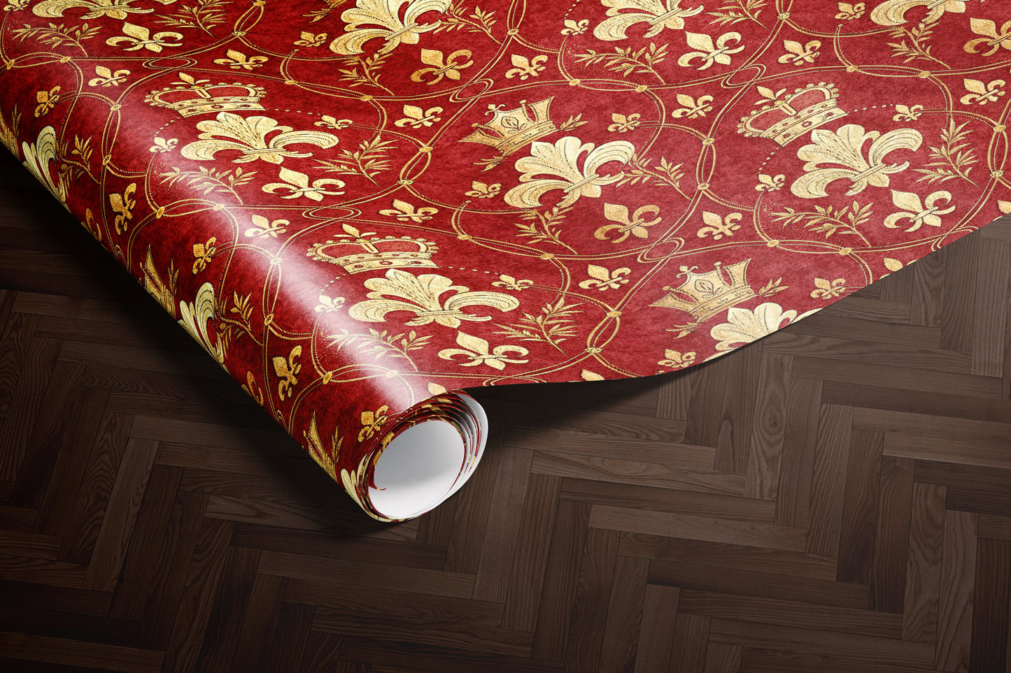 Red and Gold Aristocrat Wrapping Paper