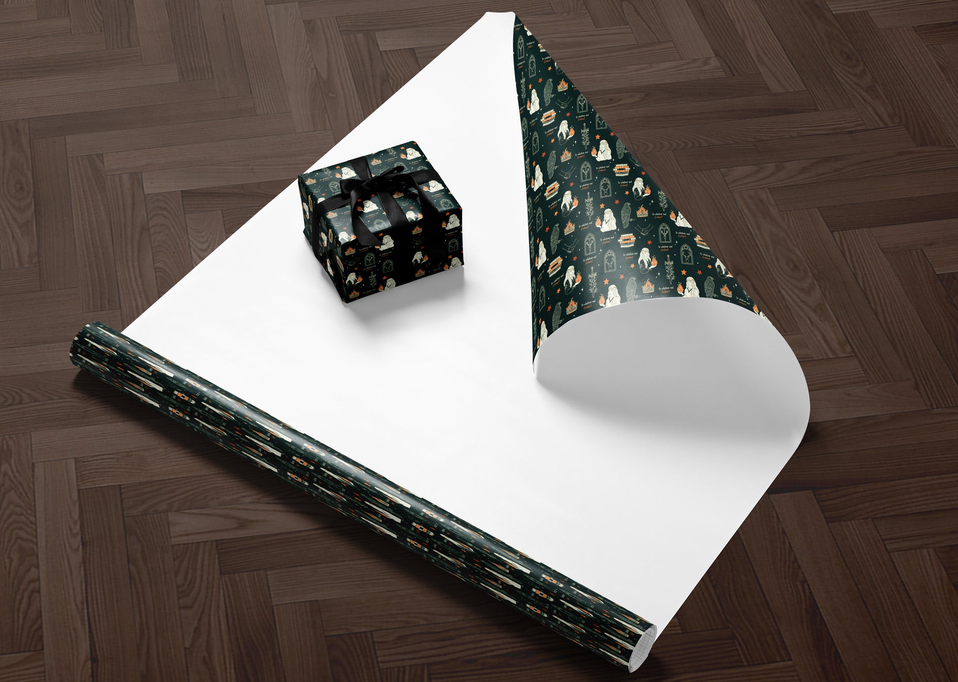 Aelin crown flame Wrapping Paper - MagicMerchEmporium