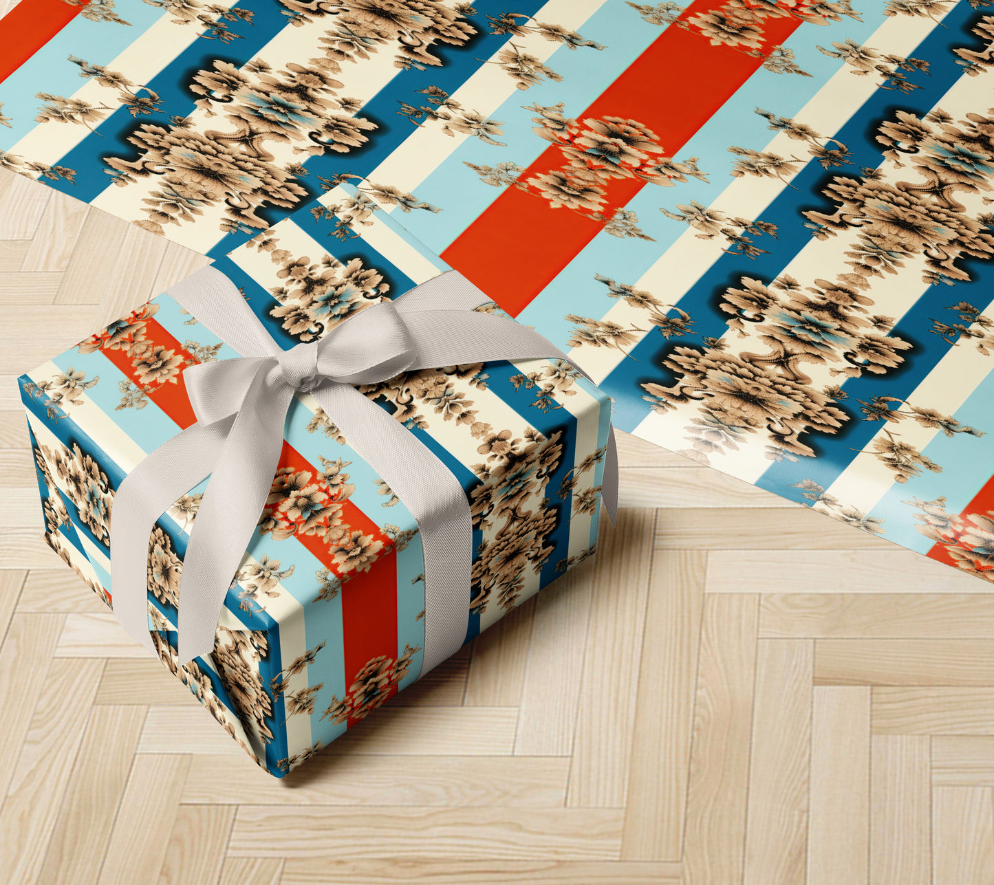 Ornate Baroque Pattern Wrapping Paper