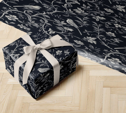 Midnight Floral Wrapping Paper