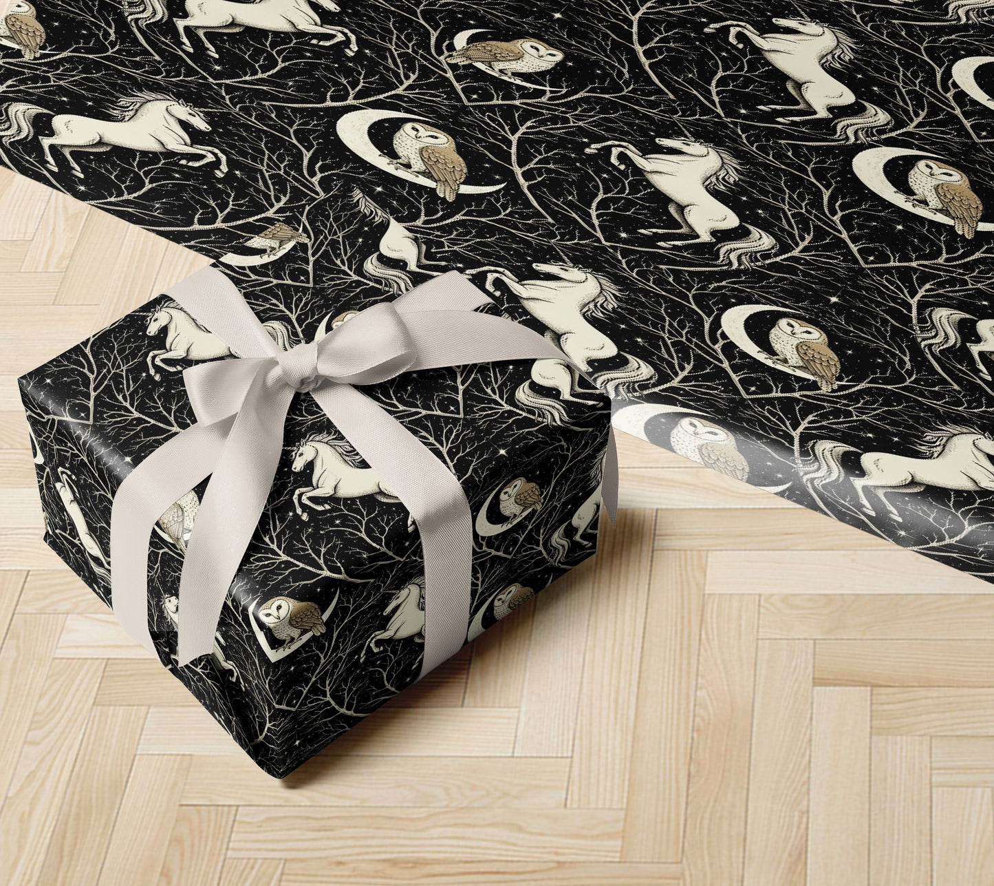 Mystical Unicorn Night Wrapping Paper