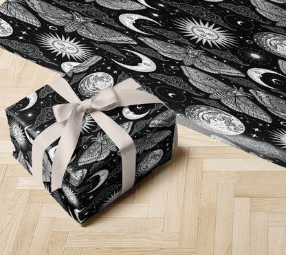 Mystic Moon Phases Wrapping Paper