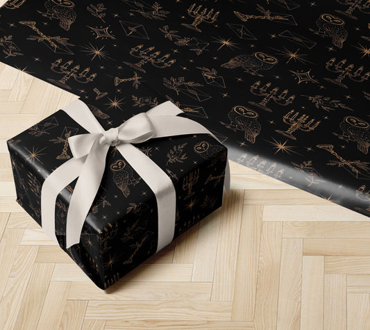 Witchy Star Pattern Wrapping Paper