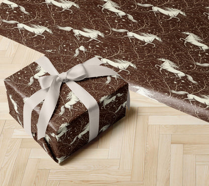 Brown Horses Wrapping Paper