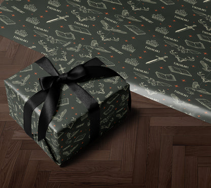 Fireheart Wrapping Paper - MagicMerchEmporium
