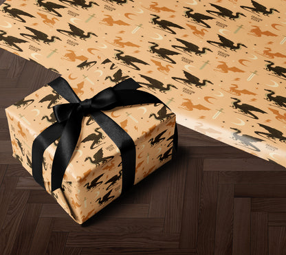 Tairn & Andarna dragon Wrapping Paper - MagicMerchEmporium