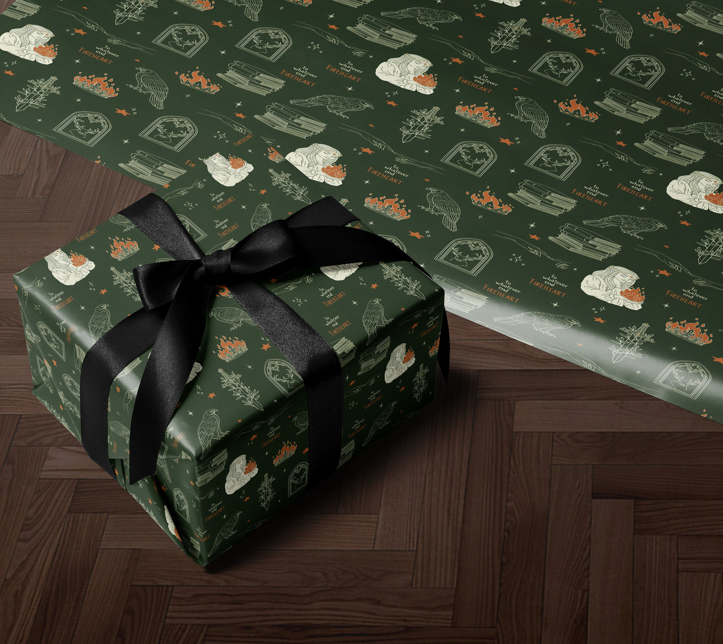 Aelin’s Terrasen crest Wrapping Paper - MagicMerchEmporium