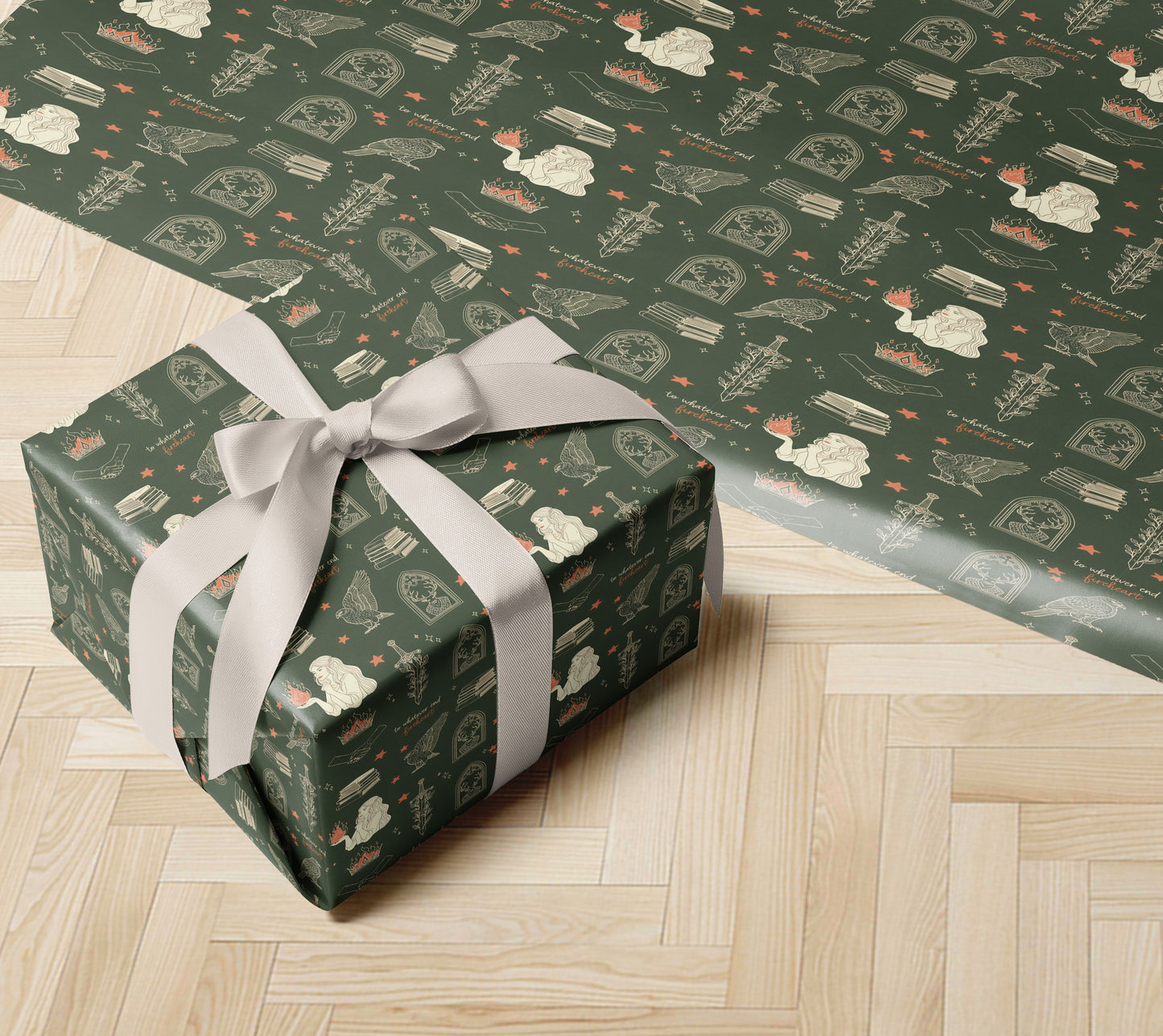 Light Green Aelin Galathynius Wrapping Paper - MagicMerchEmporium