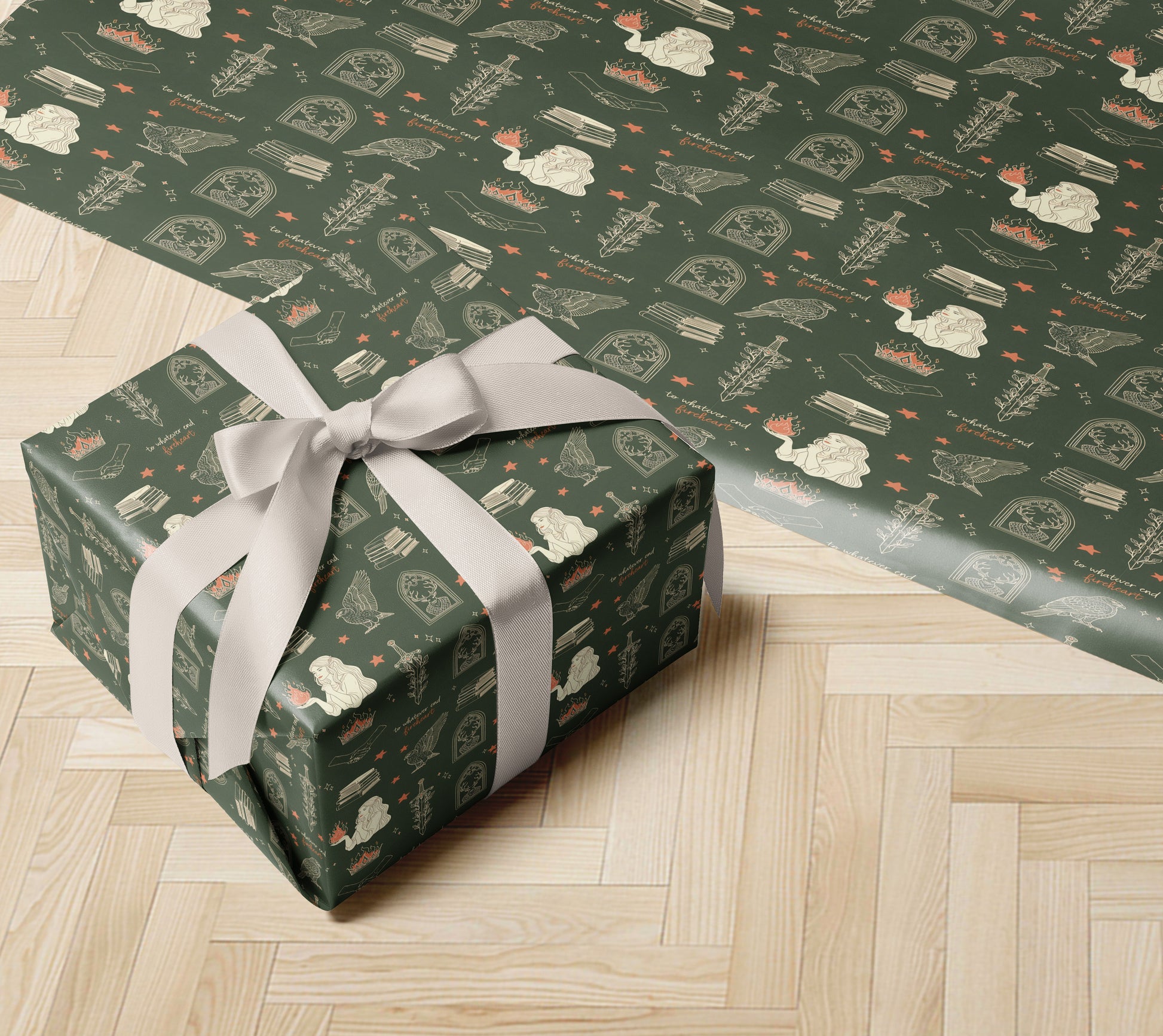 Light Green Aelin Galathynius Wrapping Paper - MagicMerchEmporium