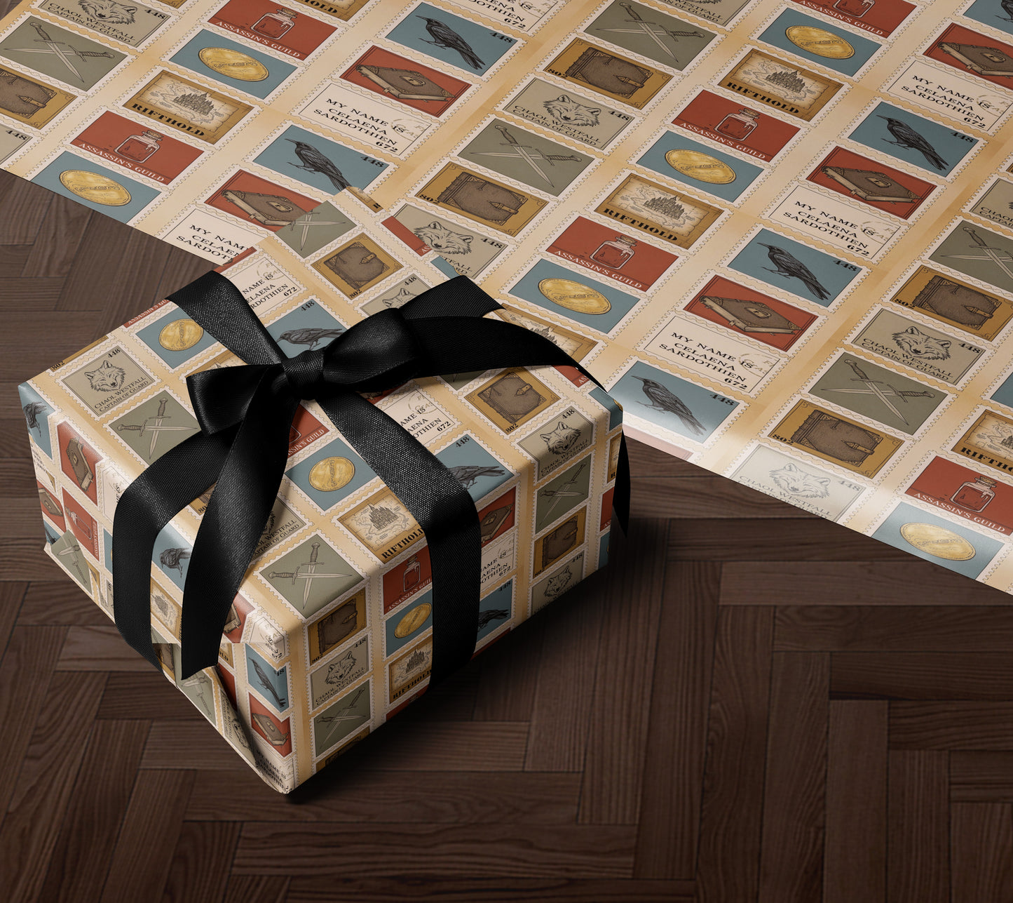 Chaol Westfall stamp Wrapping Paper - MagicMerchEmporium